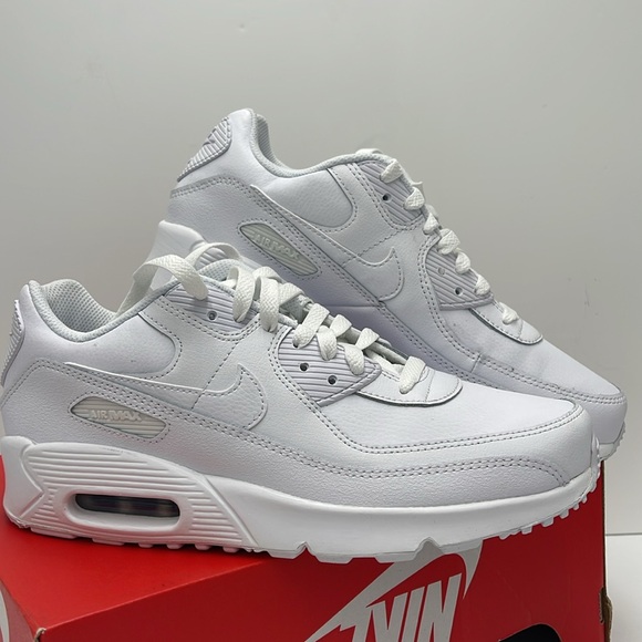 Nike WMNS Air Max 90 White Sneakers
White/Metallic Silver/White HF6358-102 - Picture 8 of 16